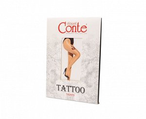 Tattoo колготки (Conte)  с рисунком 001 Butterfly 20ден