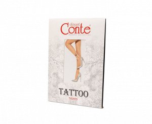 Tattoo колготки (Conte)  с рисунком 003 Light love 20ден