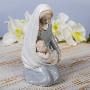 Сувенир керамика "Мама и спящий ребёнок" 18,5х9,7х12 см