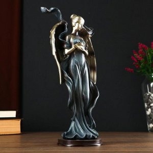 Сувенир полистоун "Девушка-ангел с голубем в руках" 30,5х15,5х9,7 см