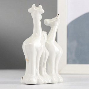 Сувенир керамика "Жирафики" 11х7,3х2,7 см
