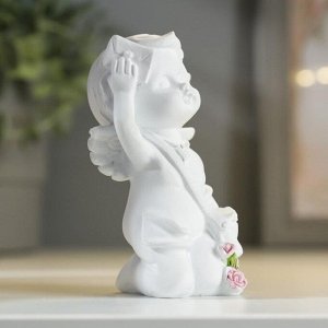 Сувенир полистоун "Белоснежный ангел-купидон" МИКС 10,3х5,5х6,2 см