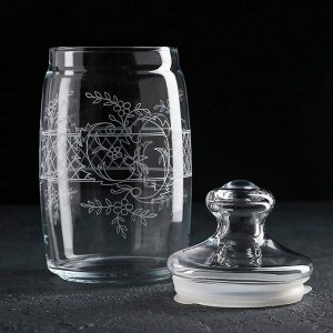 Набор банок GiDGLASS «Ассоль», 1,1 л, с гравировкой, 2 шт