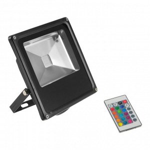 Прожектор светодиодный 20W, COB LED, с пультом, IP66, 220 В, RGB