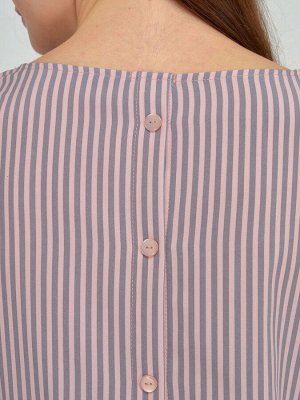 Блузка серо-розовый