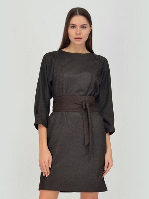 Платье. Цвет: коричневый
