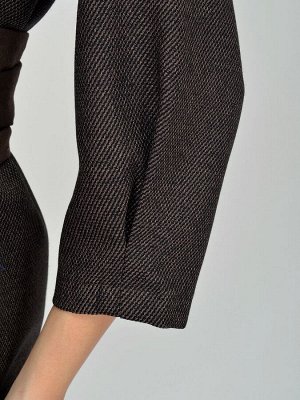 Платье. Цвет: коричневый