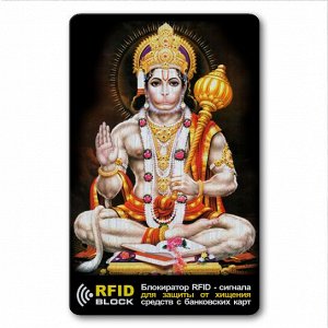 RF048 Защитная RFID-карта Хануман, металл