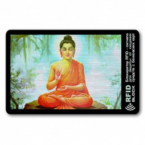 RF058 Защитная RFID-карта Будда, металл