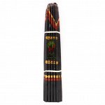 SVI001 Иерусалимские свечи чёрные 24,5см 33шт.