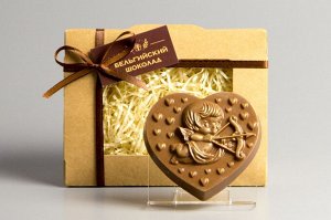 Шоколадная фигурка «Сердце с купидоном 2»