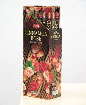 Благовония HEM шестигранники CINNAMON-ROSE корица-роза