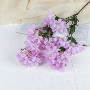 Цветы искусственные "Фиалка на ветке" 5*80 см, розовый