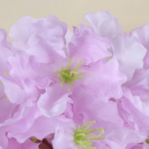 Цветы искусственные "Фиалка на ветке" 5*80 см, розовый