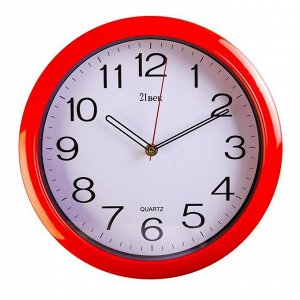 Часы настенные круглые "Классика", d=30 см, красные