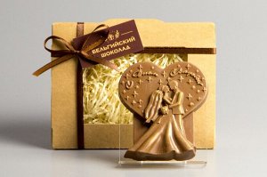 Шоколадная фигурка «С днём свадьбы»