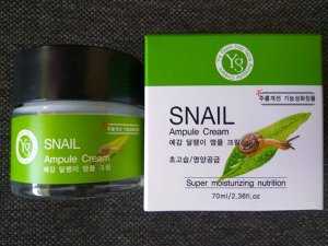 Крем для лица и шеи с Муцином Улитки - Snail Ampule Cream Yg, Ю.Корея, 70мл