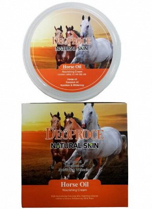 Крем для лица и тела "Лошадиный жир" Deoproce Natural Skin Horse Oil Nourishing Cream, Ю.Корея