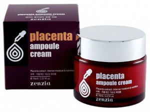 Крем С ПЛАЦЕНТОЙ для лица Zenzia Placenta Ampoule Cream, 70мл