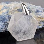 Кулон из камня Горный хрусталь (Бразилия) 30*30 мм