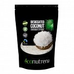Кокосовая стружка низкой жирности органик, Econutrena, Шри-Ланка, 150 г