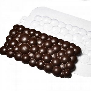Форма для шоколада «Плитка Пузырьки» пластиковая 21х14х1 см