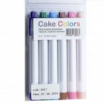 Набор пищевых фломастеров «Нежный» Cake Colors, 6 цветов