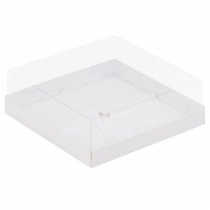 Коробка на 4 пирожных Премиум 17х17х6 см