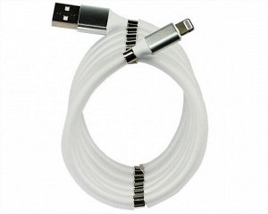 Кабель Kstati KS-004 Lightning - USB белый, спираль, 1.2м
