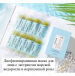 Питательна увлажняющая ночная маска для лица с экстрактом морских водорослей и иерихонской розы KDK 1 шт.