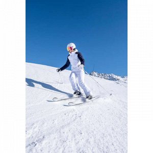 Куртка теплая лыжная женская белая 500 wedze