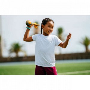 Футболка для легкой атлетики с короткими рукавами детская AT 100 KALENJI