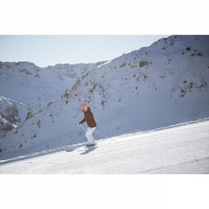 Брюки лыжные для трассового катания женские белые 580 wedze