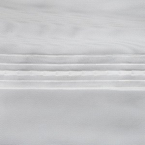 Штора тюль с вышивкой 121594 V 4211 (шторная лента) 300х280 см, кремовый, пэ 100%