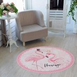 Ковер Этель &quot;Фламинго&quot; d 120 см, 700г/м2г