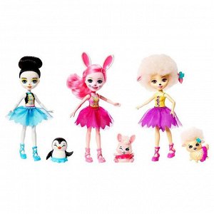 Игровой набор «Энчантималс» из 3 кукол, волшебные балерины