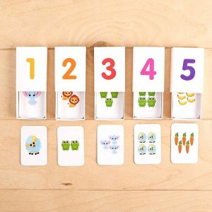 Развивающий набор-сортер «Умные коробки: Учимся считать», цифры, карточки, по методике Монтессори