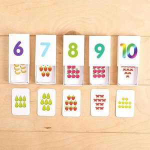 Развивающий набор-сортер «Умные коробки: Учимся считать», цифры, карточки, по методике Монтессори