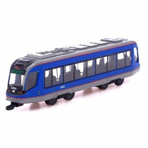 Трамвай металлический «Город», масштаб 1:43, инерция, МИКС