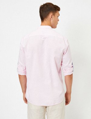 Рубашка Материал: %55 Rami, %45  Хлопок Параметры модели: рост: 188 cm, грудь: 99, талия: 75, бедра: 95 Надет размер: M