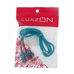 Кабель LuazON, Lightning - USB, 1 А, 1 м, защитная пружина, МИКС