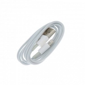 Кабель LuazON, Lightning - USB, 1 А, 1 м, белый