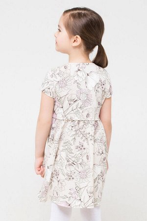 Платье для девочки Crockid КР 5626 светло-бежевый меланж, разноцветие к273