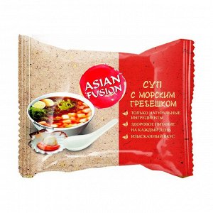 Суп с морским гребешком, asian fusion, 12г