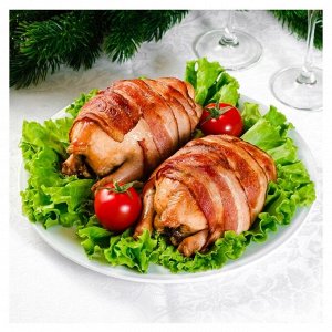 Маринованный цыпленок корнишон в беконе 1300 гр