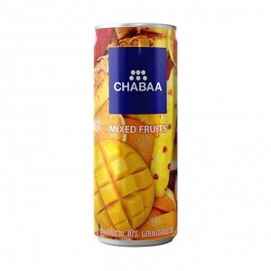 Напиток мультифрукт с мякотью ананаса 30%, Chabaa, 230мл