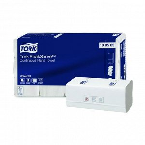 Полотенца бумажные листовые сложение PeakServe, Tork, 410л