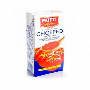 Томаты резаные кубиками в томатном соке, Mutti, 500г