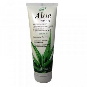 Biтэкс Aloe vera Алоэ Крем дневной Омолаживающий с вит.А и Е 75мл туба