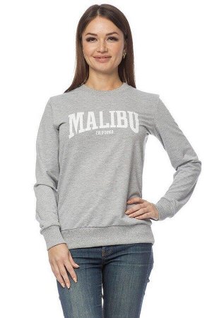 Свитшот утепленный "Malibu". Цвет серый меланж